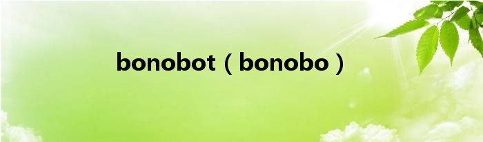 bonobot（bonobo）