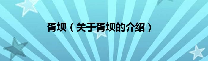 胥坝（关于胥坝的介绍）